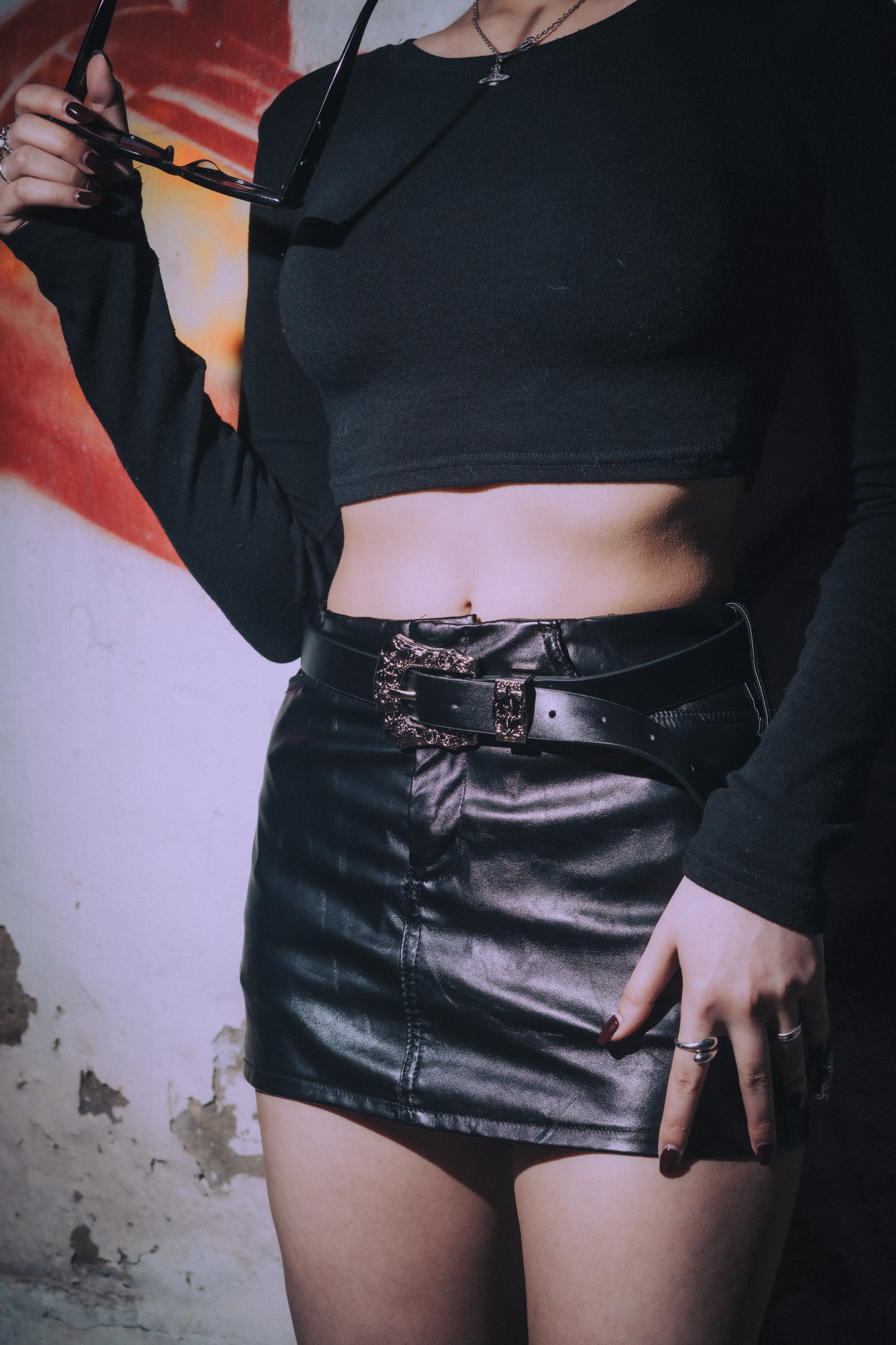 NR MOTIF BUCKLE BELT
