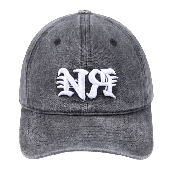 NR WASHED BLACK "NR" CAP