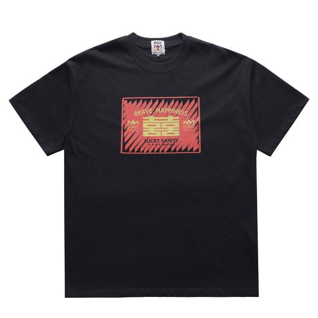 BRAVE BLACK HAPPINESS TEE