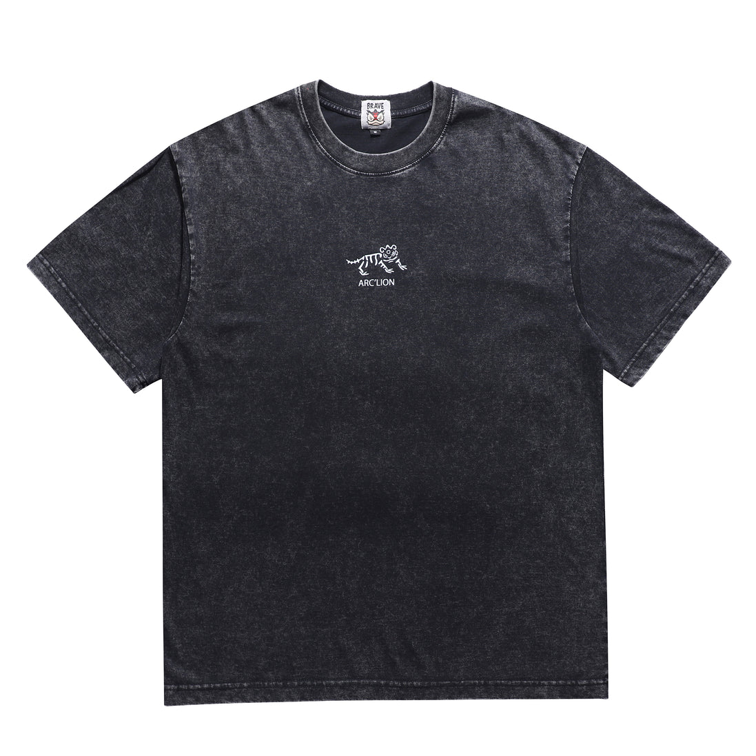 BRAVE BLACK LION SKULL TEE