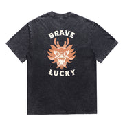 BRAVE BLACK GOLD DRAGON TEE