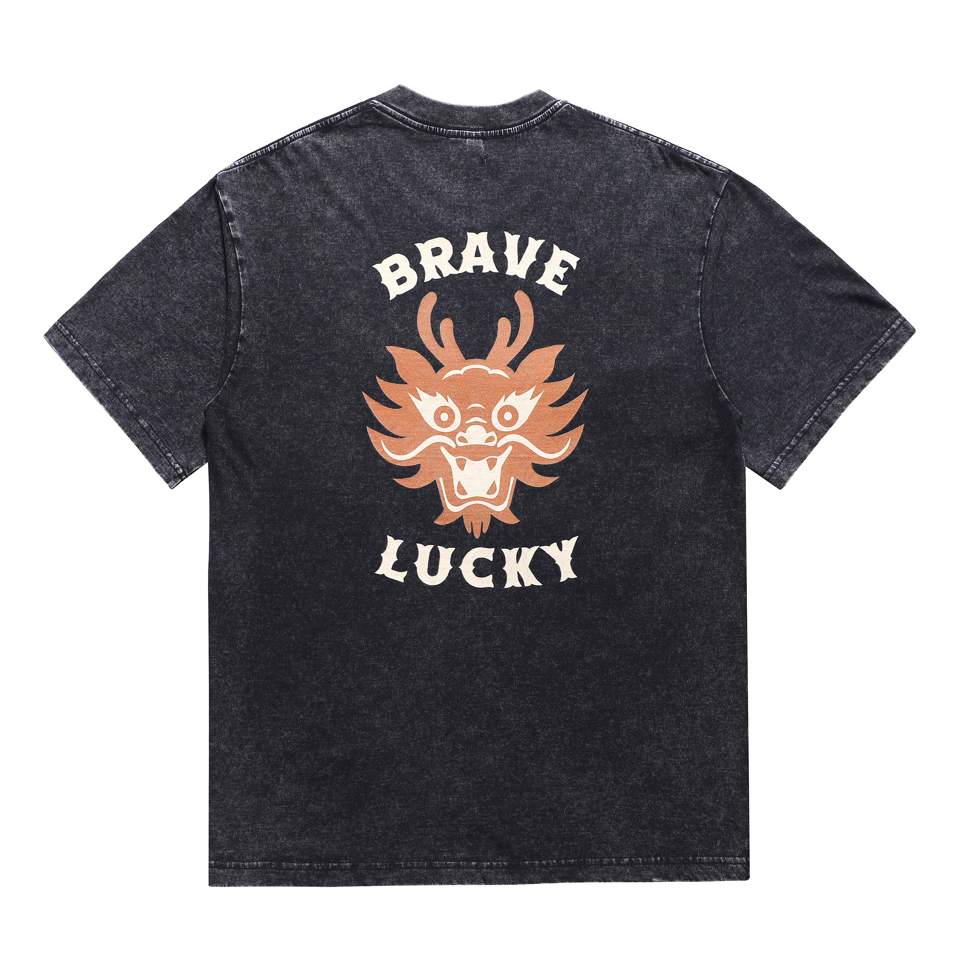 BRAVE BLACK GOLD DRAGON TEE
