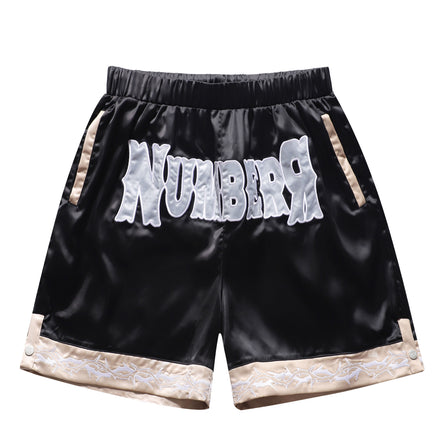 NR 黑色LOGO短褲
