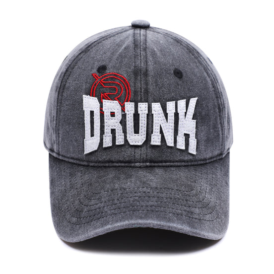 NR WASHED BLACK "DRUNK" CAP