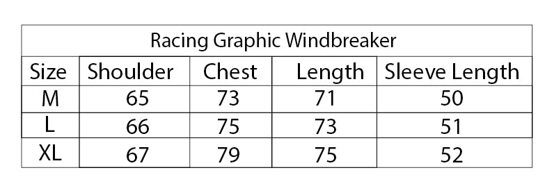 NR Racing Graphic Windbreaker