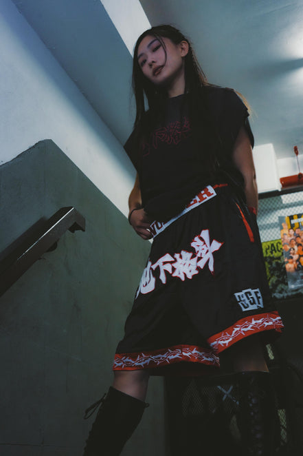 NR x UGF "地下格斗" BLACK SHORT
