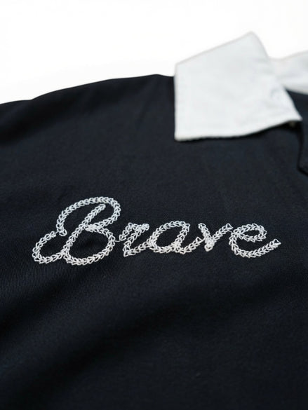 BRAVE LionDance Bowling Shirts Black
