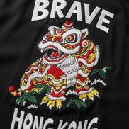 BRAVE LionDance Bowling Shirts Black